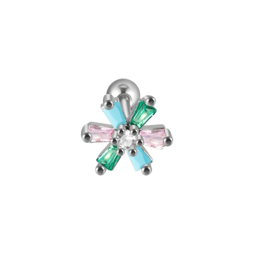 Piercing Microbell Reto Modelo 42 Aço 316L